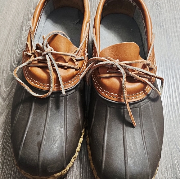 Mens LL bean duck boots low top rubber leather rain/snow boots size 11M - Picture 10 of 10